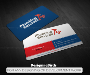 Business Card Design by Designing Birds for plumbing services A+ | Design: #18739075