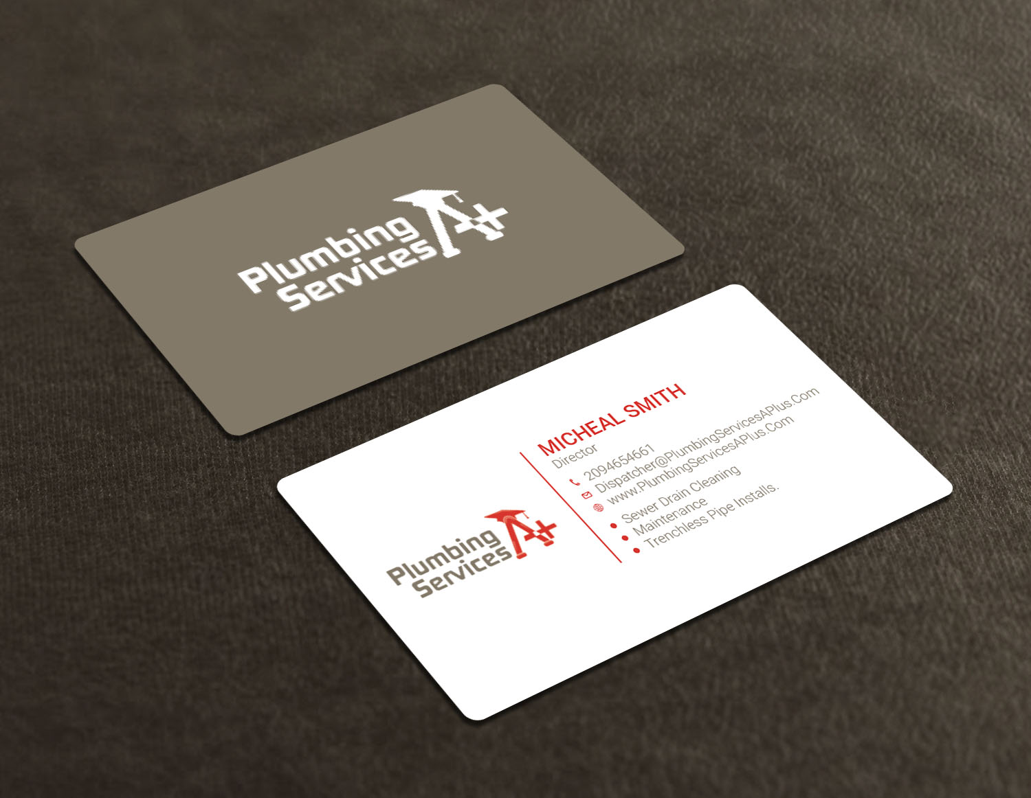 Design de Carte de Visite par Tripti Ranjan Gain pour plumbing services A+ | Design #18729981