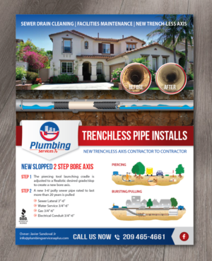 flyer for a plumbing company in california | Design de Flyer par alex989