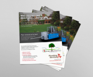 Diseño de Flyer por Alexandar para plumbing services A+ | Diseño: #18745636