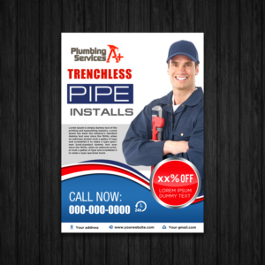 Diseño de Flyer por debdesign para plumbing services A+ | Diseño: #18741451