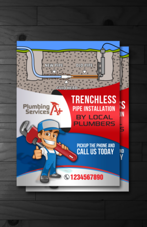 Diseño de Flyer por innovative earth para plumbing services A+ | Diseño: #18739633