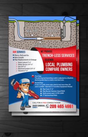 flyer for a plumbing company in california | Design de Flyer par innovative earth