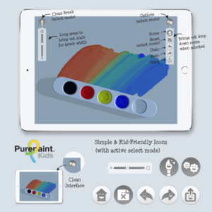 Kids painting app needs in-app icons | Diseño Con Ícono por Happy Fish Creations