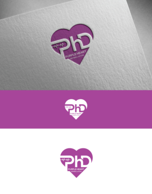 Logo Design by ecorokerz for Purple Heart Defibrillators | Design #18882324