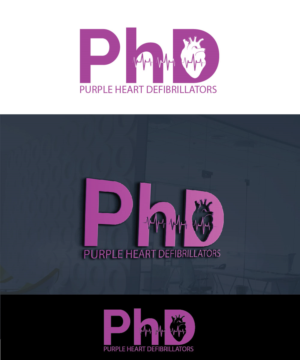 Logo Design by Isnah Logo for Purple Heart Defibrillators | Design: #18888681