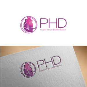 Logo Design by concepts for Purple Heart Defibrillators | Design #18937394