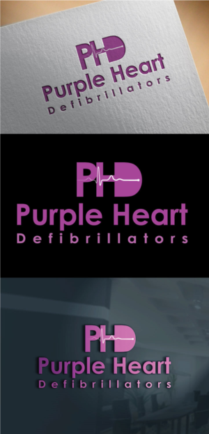 Diseño de Logo por creativerahman82 2 para Purple Heart Defibrillators | Diseño: #18880491