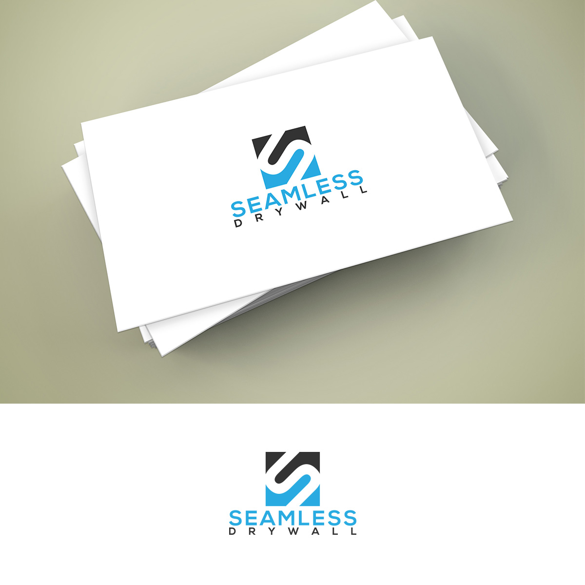 Logo Design by ClearDesign for Seamless Drywall | Design #18865098