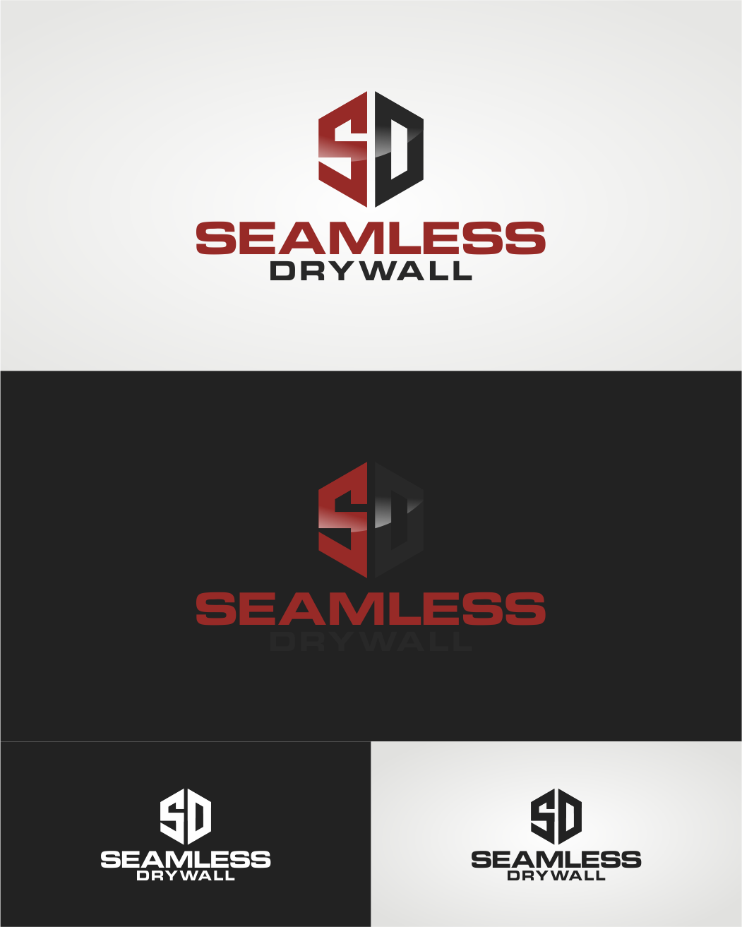 Logo Design by cihuuuuuu 2 for Seamless Drywall | Design #18827848