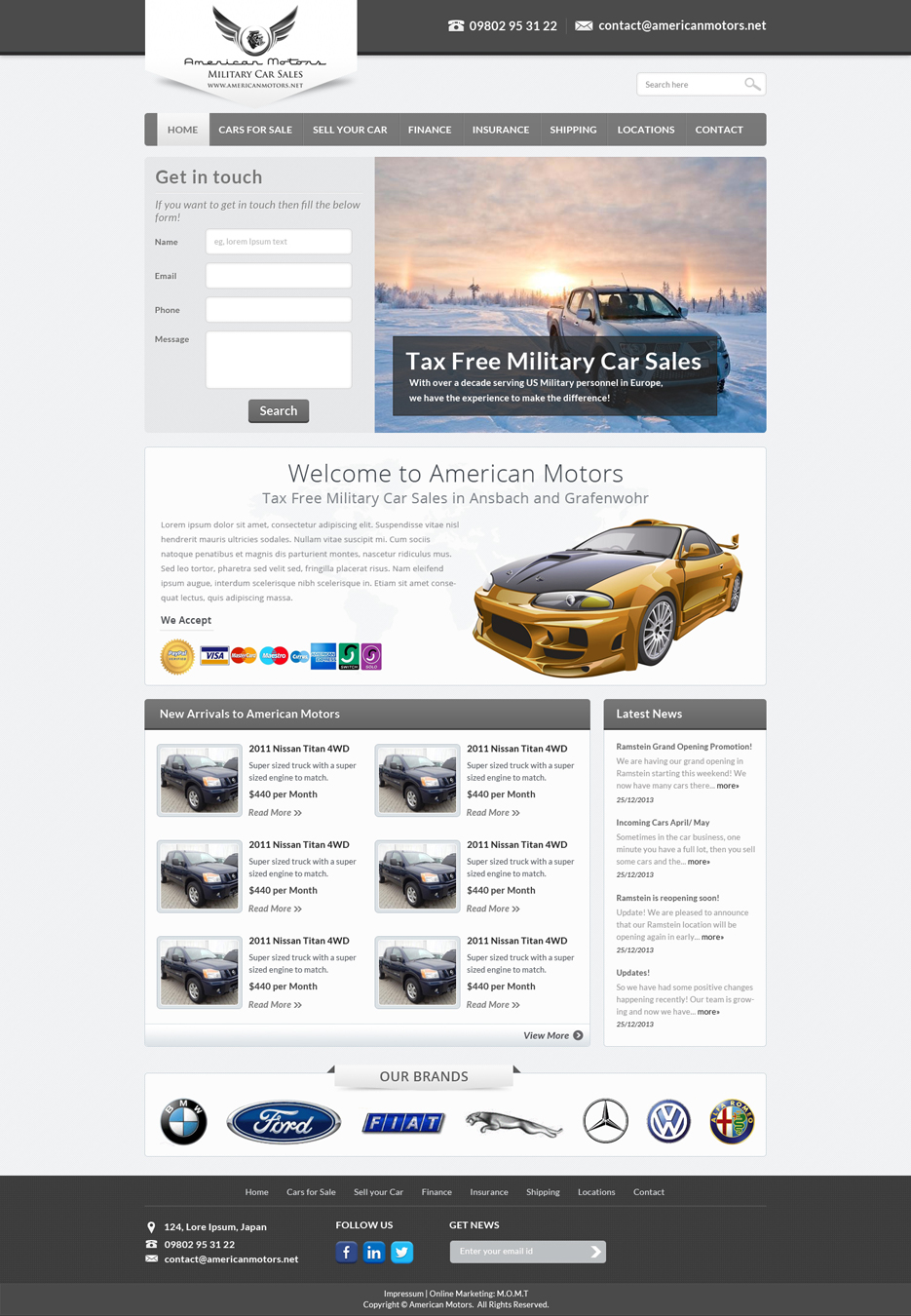 Diseño Web por Hashim Creetto para este proyecto | Diseño #2860577
