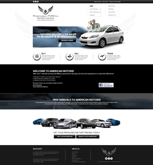 American Motors - Car Sales aimed at the US Military market stationed outside of the USA | Web-Design von TechWise