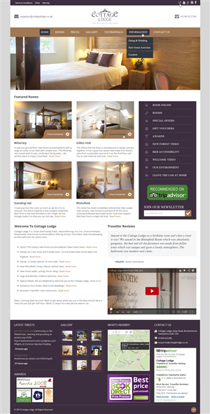 Bed & Breakfast Wordpress Theme - Design Only | WordPress-Design von Da Miracle