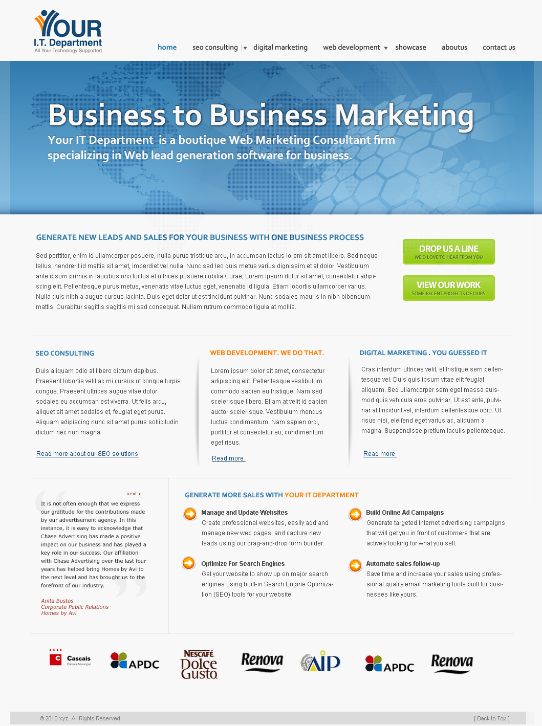 Wordpress Design by BottleWeb for Your IT Department Ltd | Design #49935