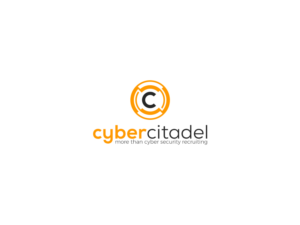 Icon/logo graphic + “cyber citadel” (minus quote marks + lower case + sans serif) | Logo Design by JohnM.