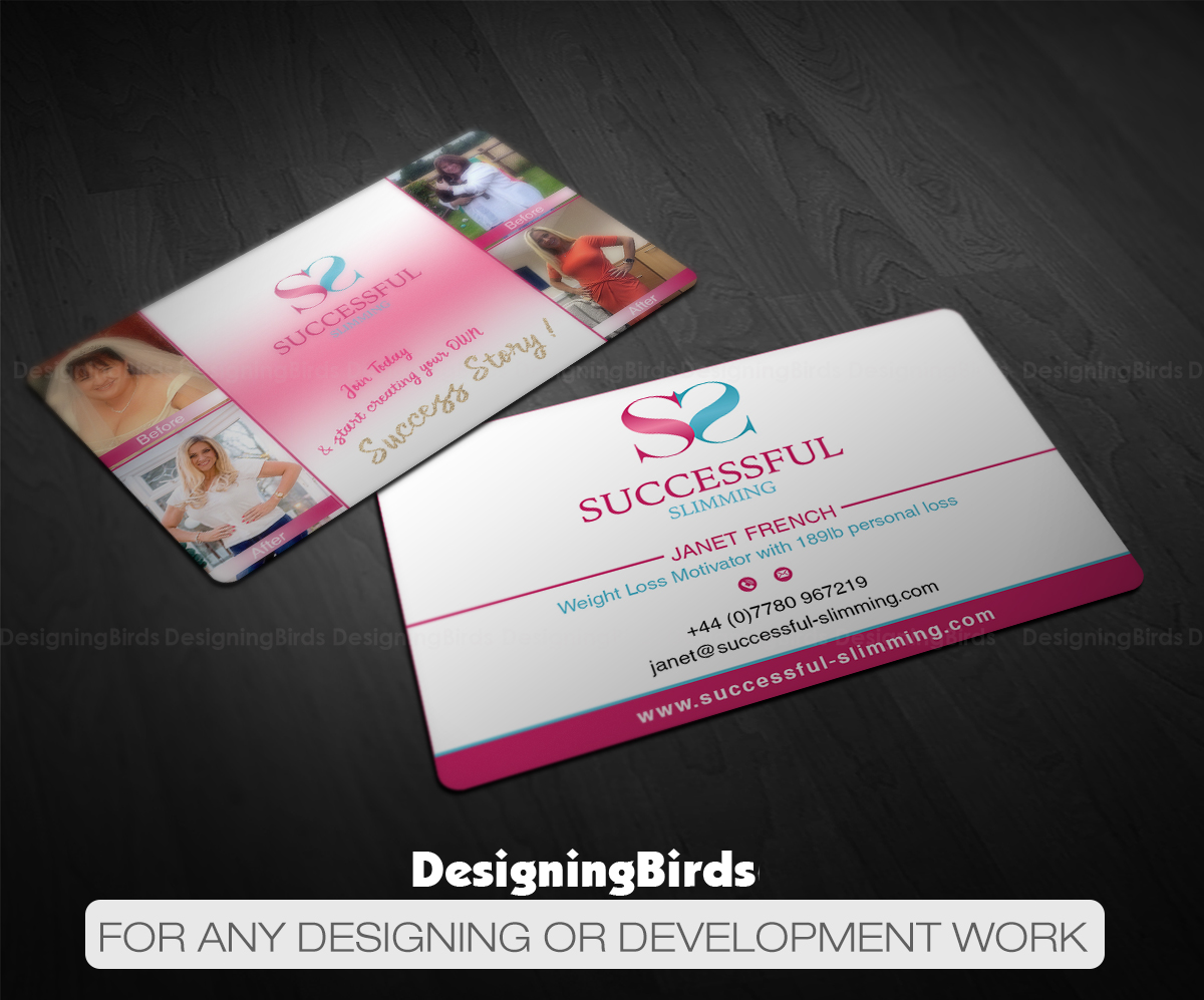 Business Card Design by Designing Birds for Successful Slimming | Design #18768072