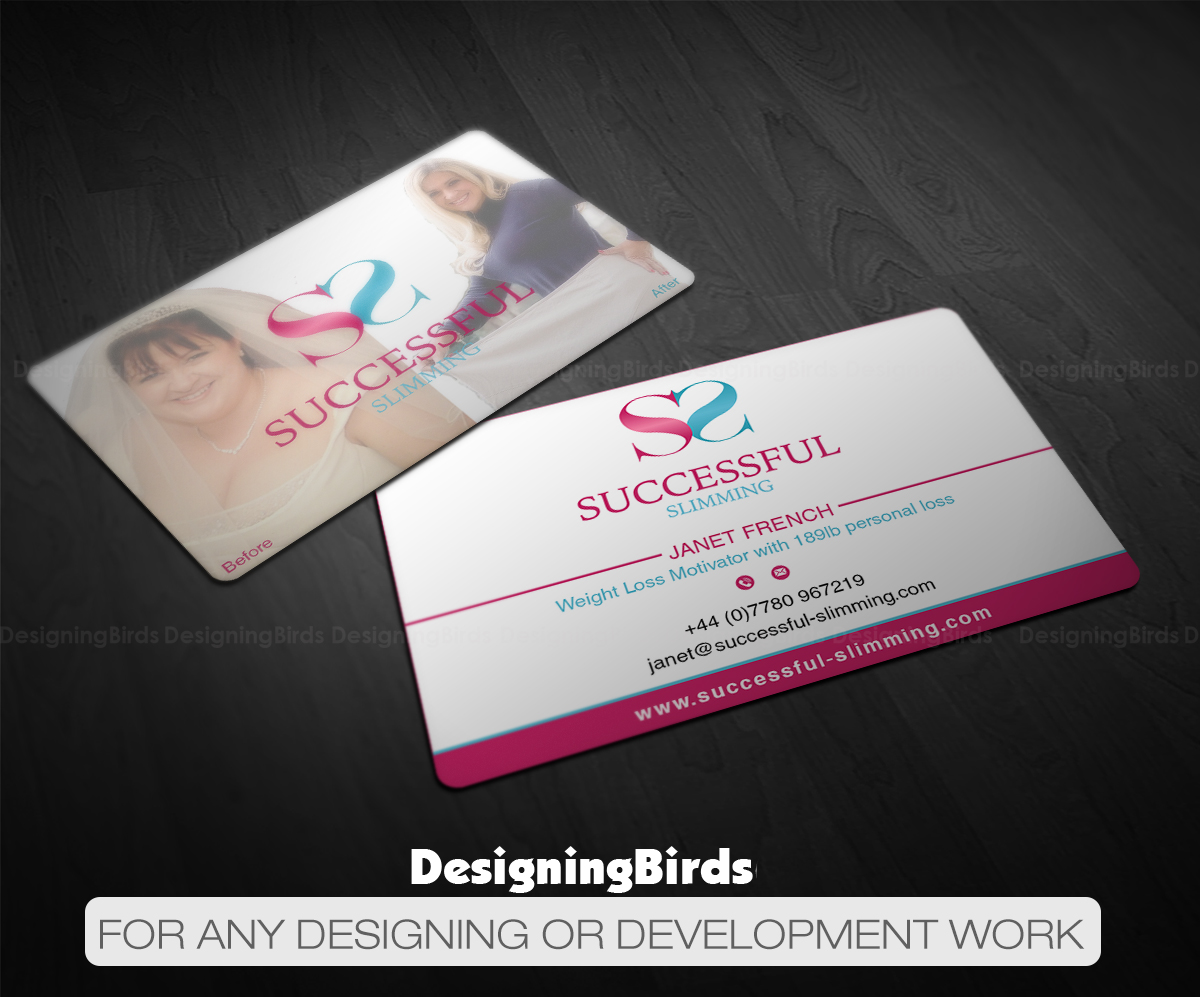 Business Card Design by Designing Birds for Successful Slimming | Design #18768940