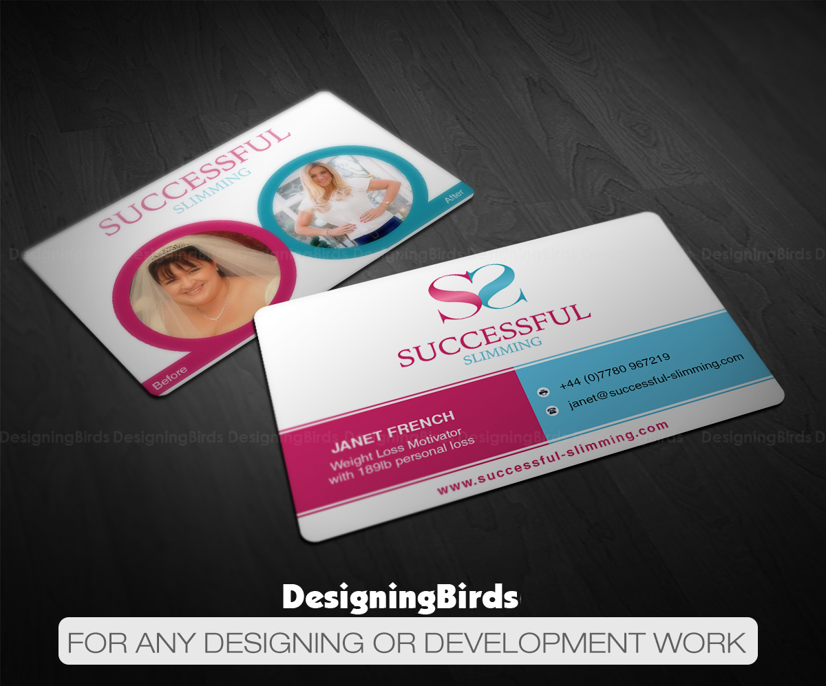 Business Card Design by Designing Birds for Successful Slimming | Design #18769217