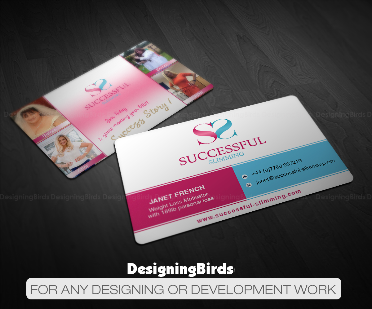 Business Card Design by Designing Birds for Successful Slimming | Design #18769228