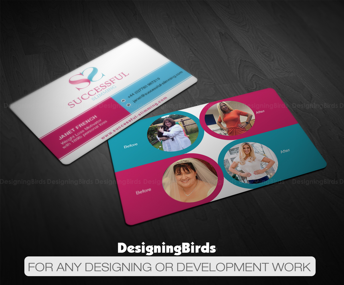Business Card Design by Designing Birds for Successful Slimming | Design #18770903