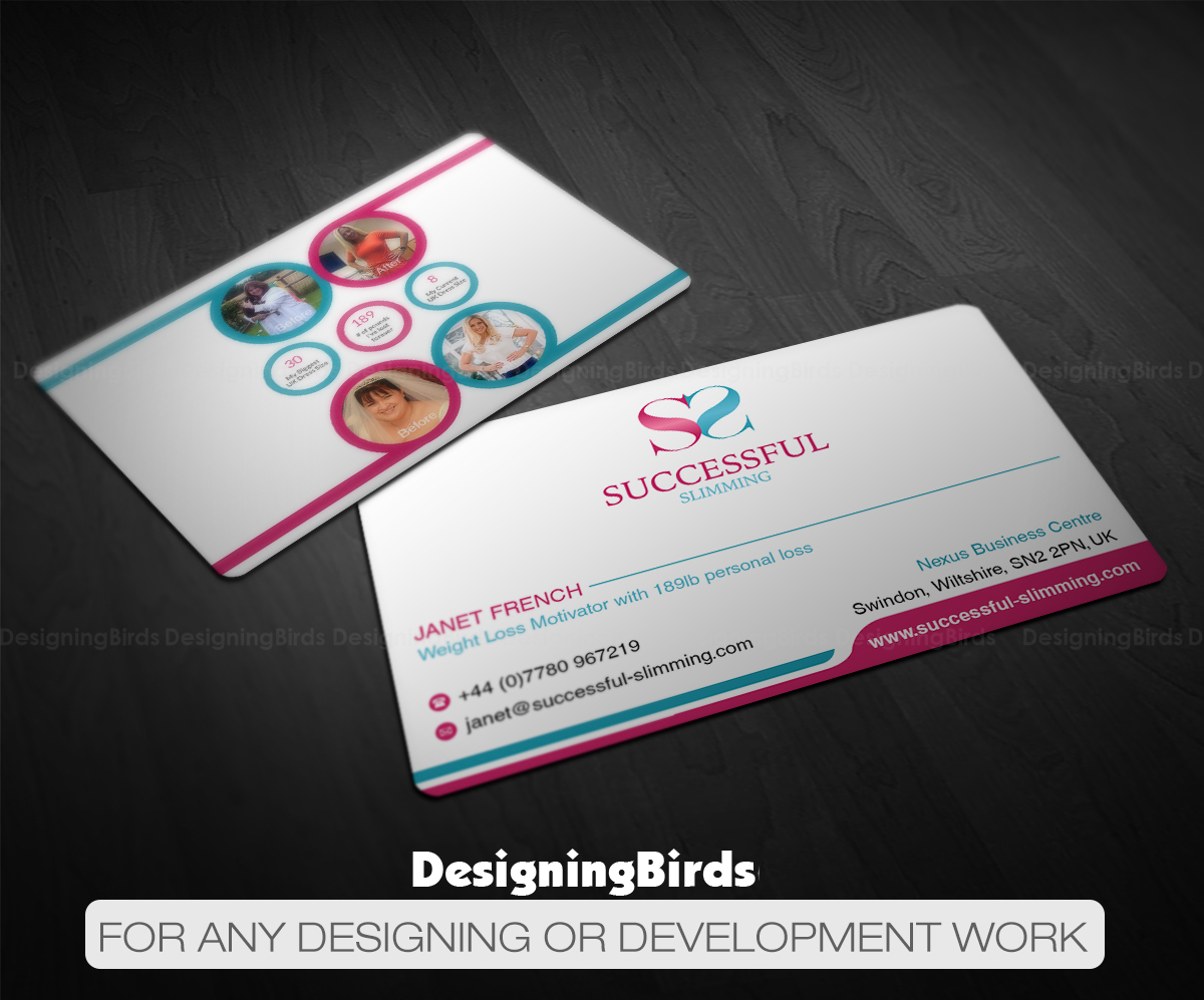 Business Card Design by Designing Birds for Successful Slimming | Design #18771059