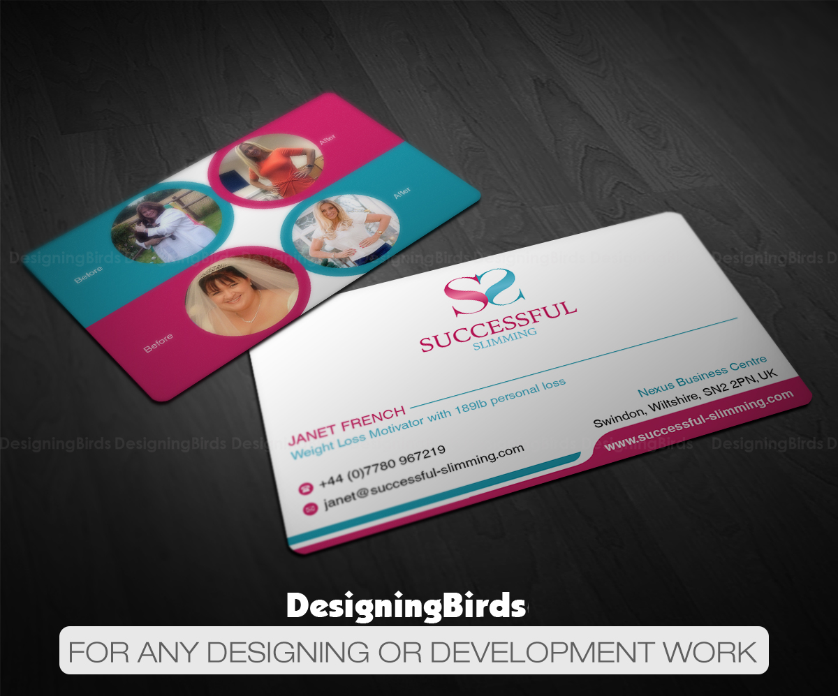 Business Card Design by Designing Birds for Successful Slimming | Design #18771060