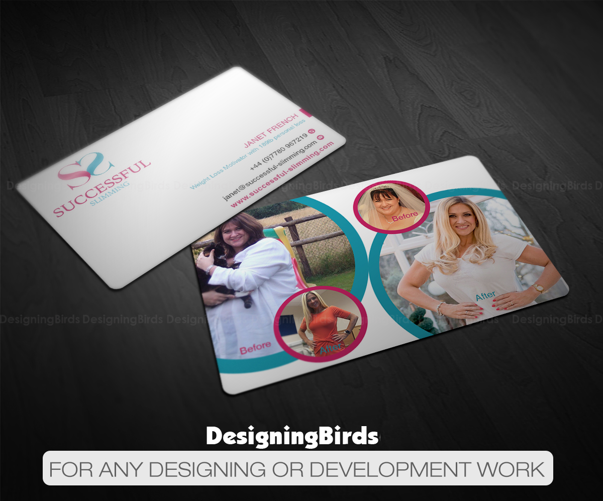 Business Card Design by Designing Birds for Successful Slimming | Design #18771769