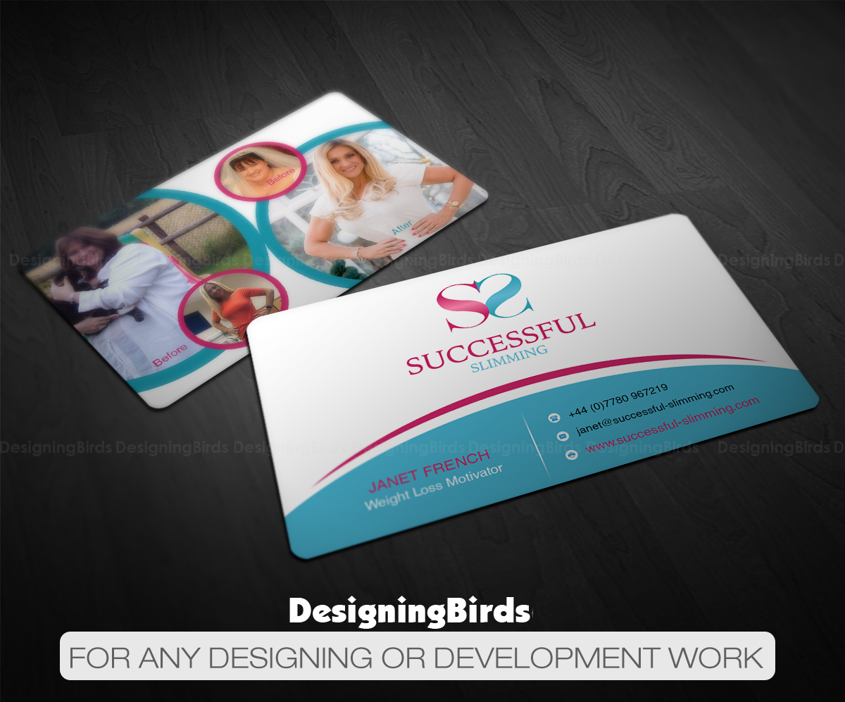 Business Card Design by Designing Birds for Successful Slimming | Design #18773245