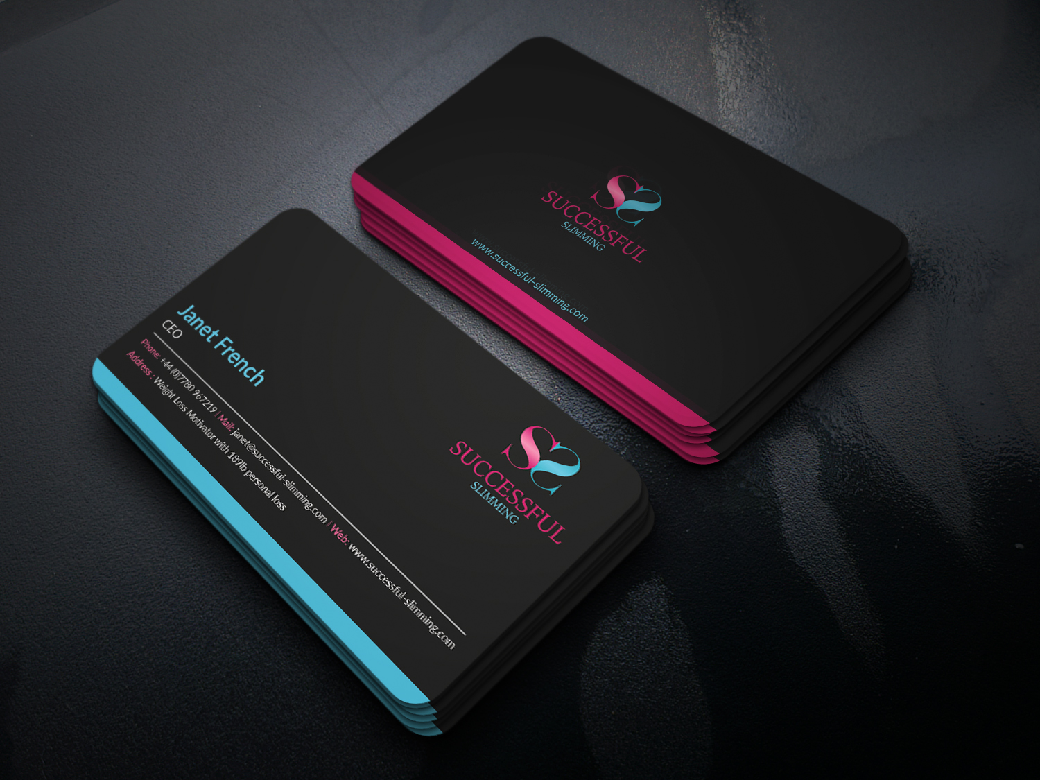 Business Card Design by MD. IBANUR 2 for Successful Slimming | Design #18845558