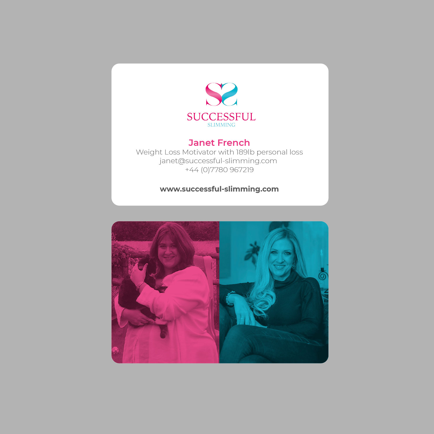 Business Card Design by Ari Vernon for Successful Slimming | Design #18858731