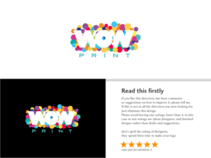 WOW Print - Target your audience.  | Logo Design by Atvento Graphics