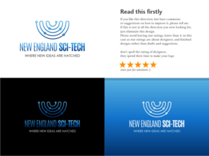 New England Sci-Tech - Where New Ideas Are Hatched | Logo Design by Atvento Graphics