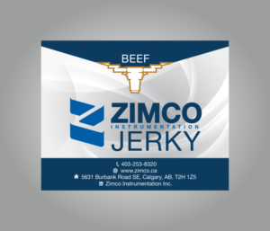 Zimco Instrumentation Inc. Beef Jerky Label | Diseño Gráfico por Maestroto