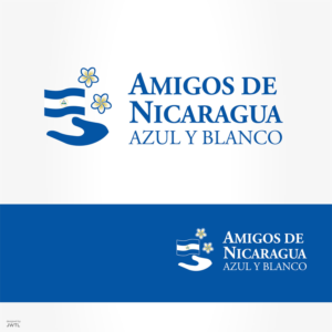 Amigos de Nicaragua, Azul y Blanco | Diseño de Logo por JWTL