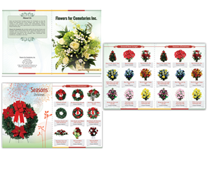 Silk Flower catalog for Cemeteries | Catalogue Design by Andrew1965