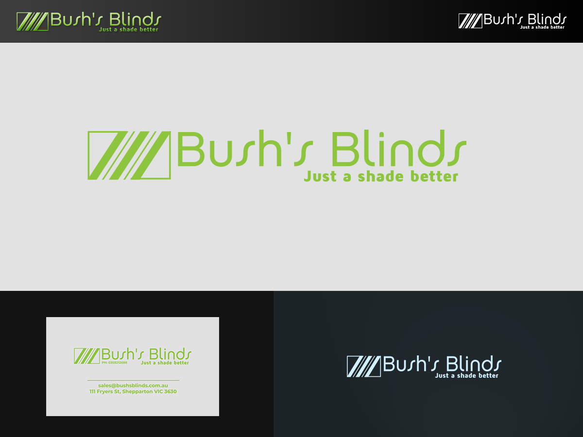 Logo-Design von ArtSamurai für Bush's Blinds | Design #18740417