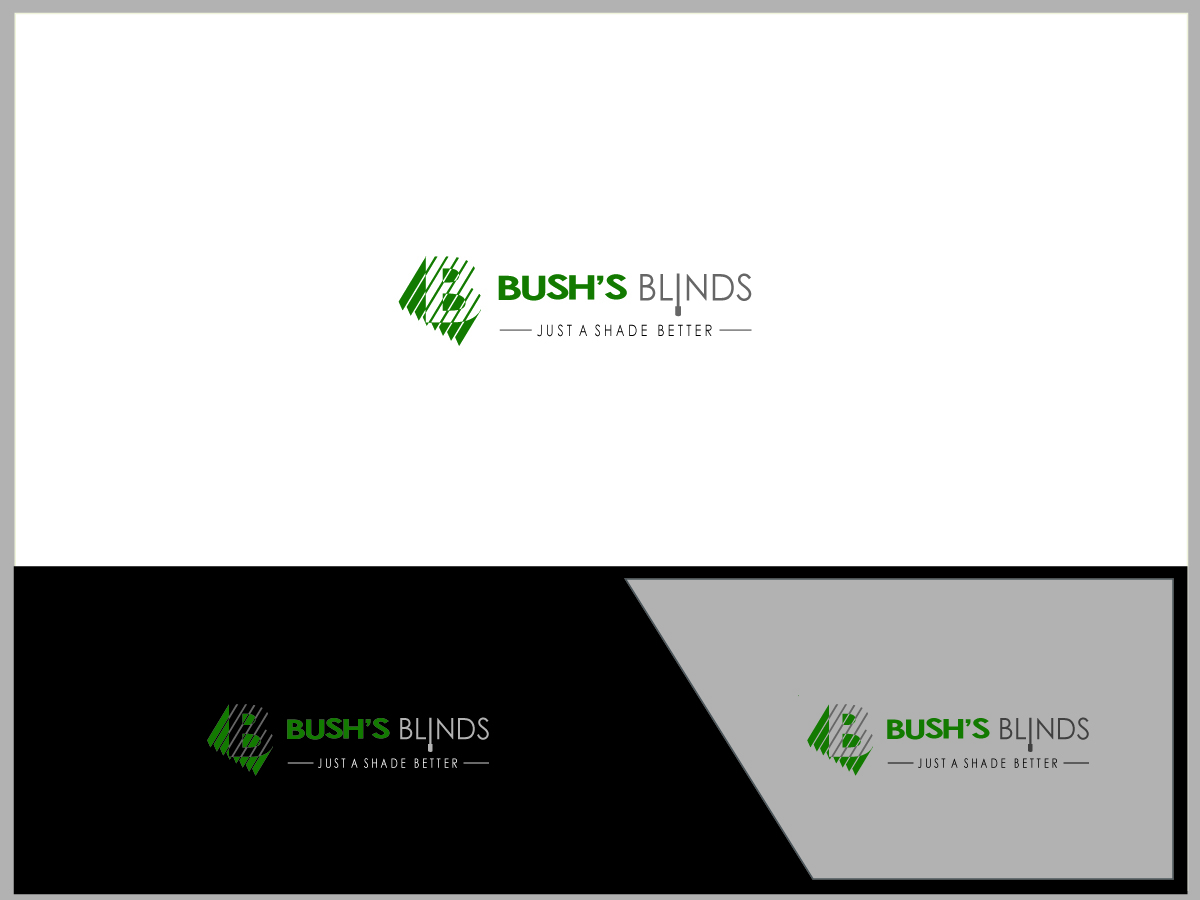 Logo Design by T2Dezign for Bush's Blinds | Design #18727854
