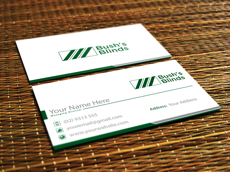 Logo Design by monmon for Bush's Blinds | Design #18756383