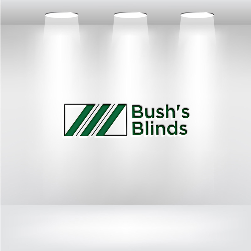 Logo Design by monmon for Bush's Blinds | Design #18756385