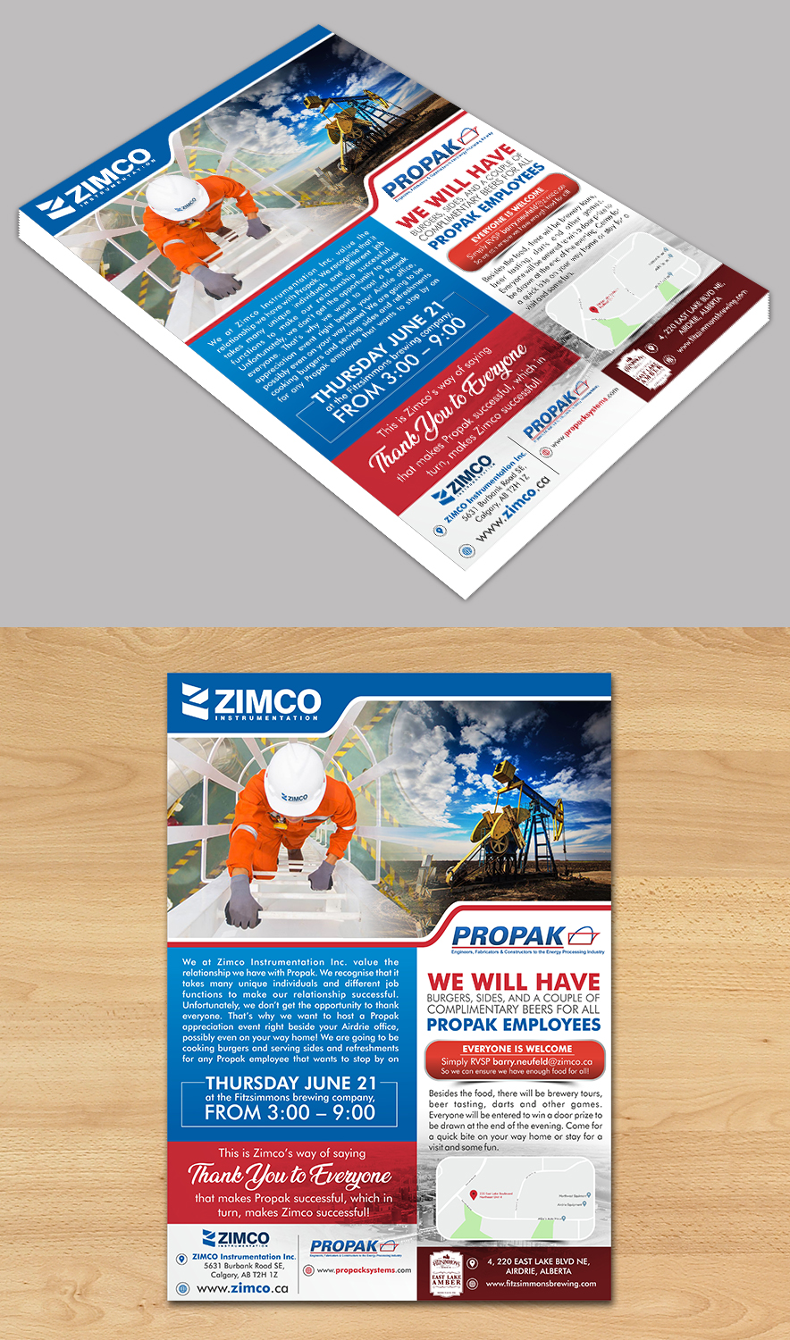 Flyer Design by ecorokerz for Zimco Instrumentation Inc. | Design #18730916