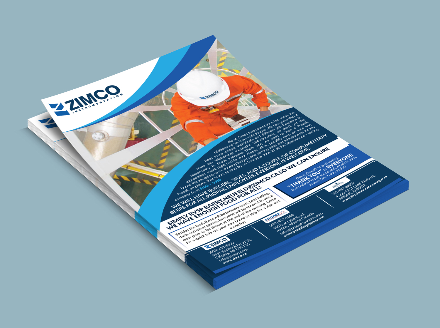 Flyer Design by Dexter Solutions for Zimco Instrumentation Inc. | Design #18741407