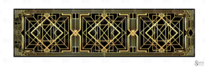 1920s Art Deco Wall Art in Restaurant/Bar area | Graphic Design by SofiaDesignStudio