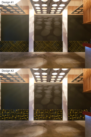 1920s Art Deco Wall Art in Restaurant/Bar area | Graphic Design by Rickyy