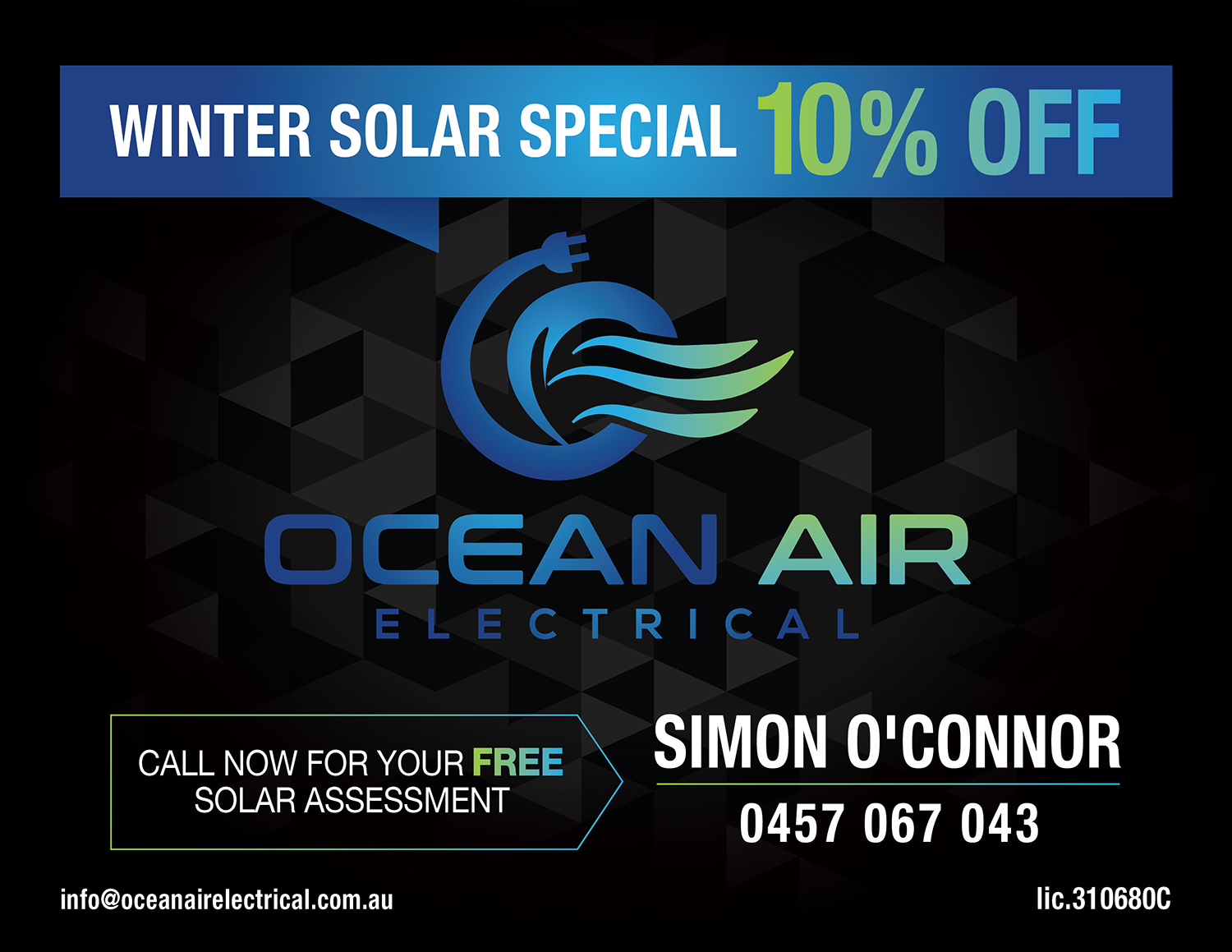 Advertisement Design by apolgv for Ocean Air electrical | Design #18742422