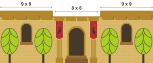 Castle back drop for large print | Diseño Con Ilustración por yganess