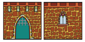 Castle back drop for large print | Diseño Con Ilustración por Wally_F