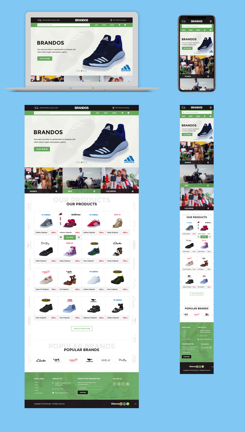 Diseño Web por pb para Footway | Diseño #18755487