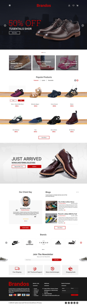 Web Design by bdesigner9 for Footway | Design #18786234