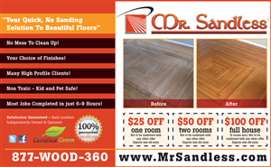 Advertisement Design by Tony Walker Graphics Limited for Mr. Sandless Inc | Design: #669752