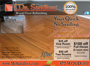 Advertisement Design by HoneysuckleDesigns for Mr. Sandless Inc | Design: #680295